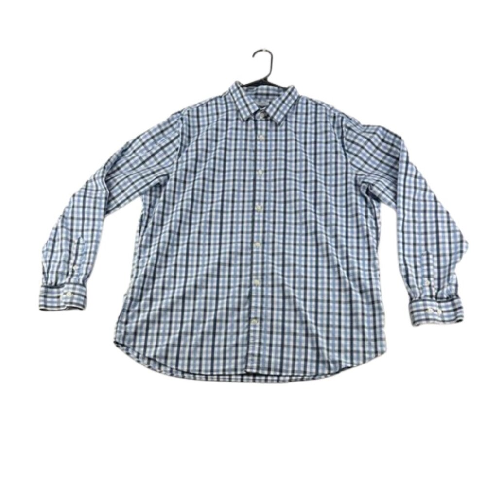 GAP Men’s XL Blue & White Checked Button Down Shirt